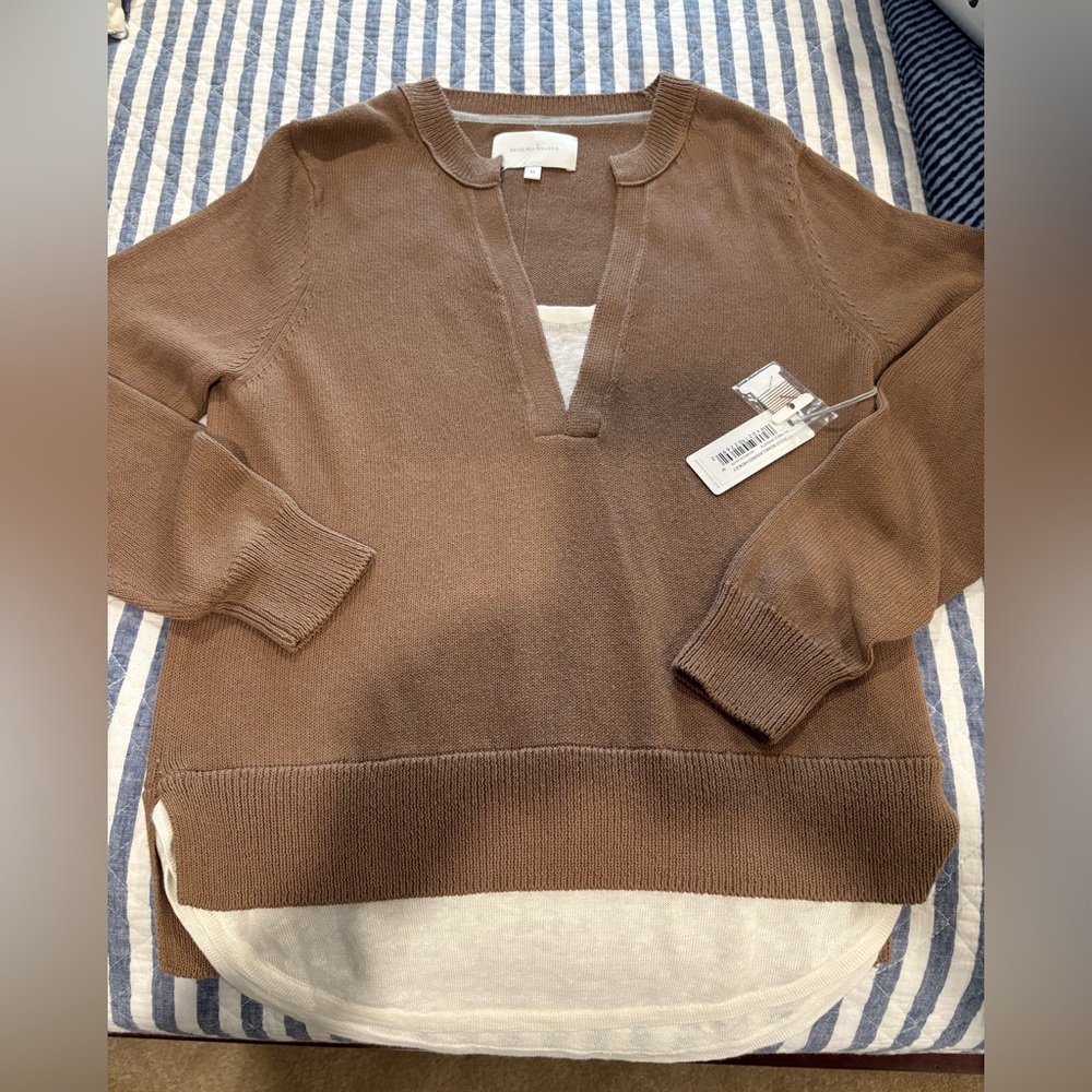 NWT Brochu Walker Mocha/Chocolate Knit Sweater